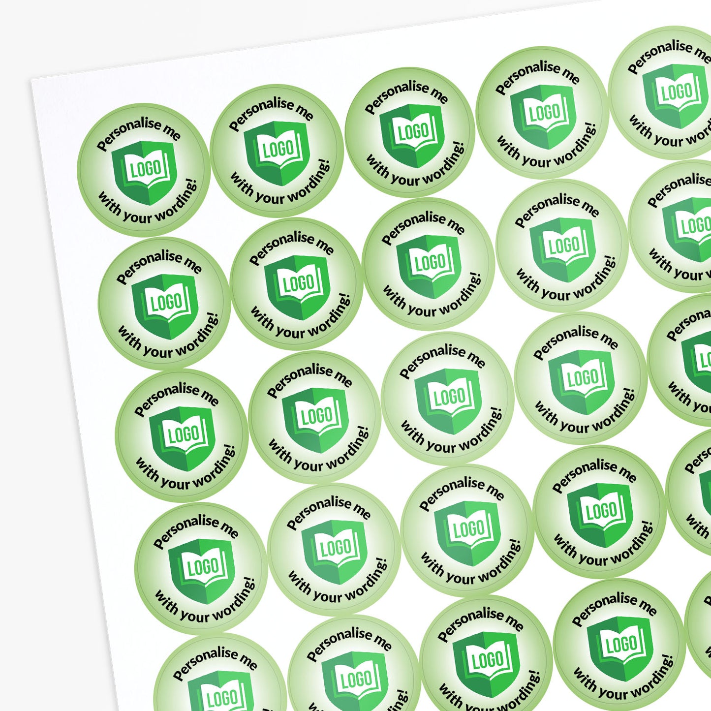 70 Upload Your Own Image Stickers - 25mm