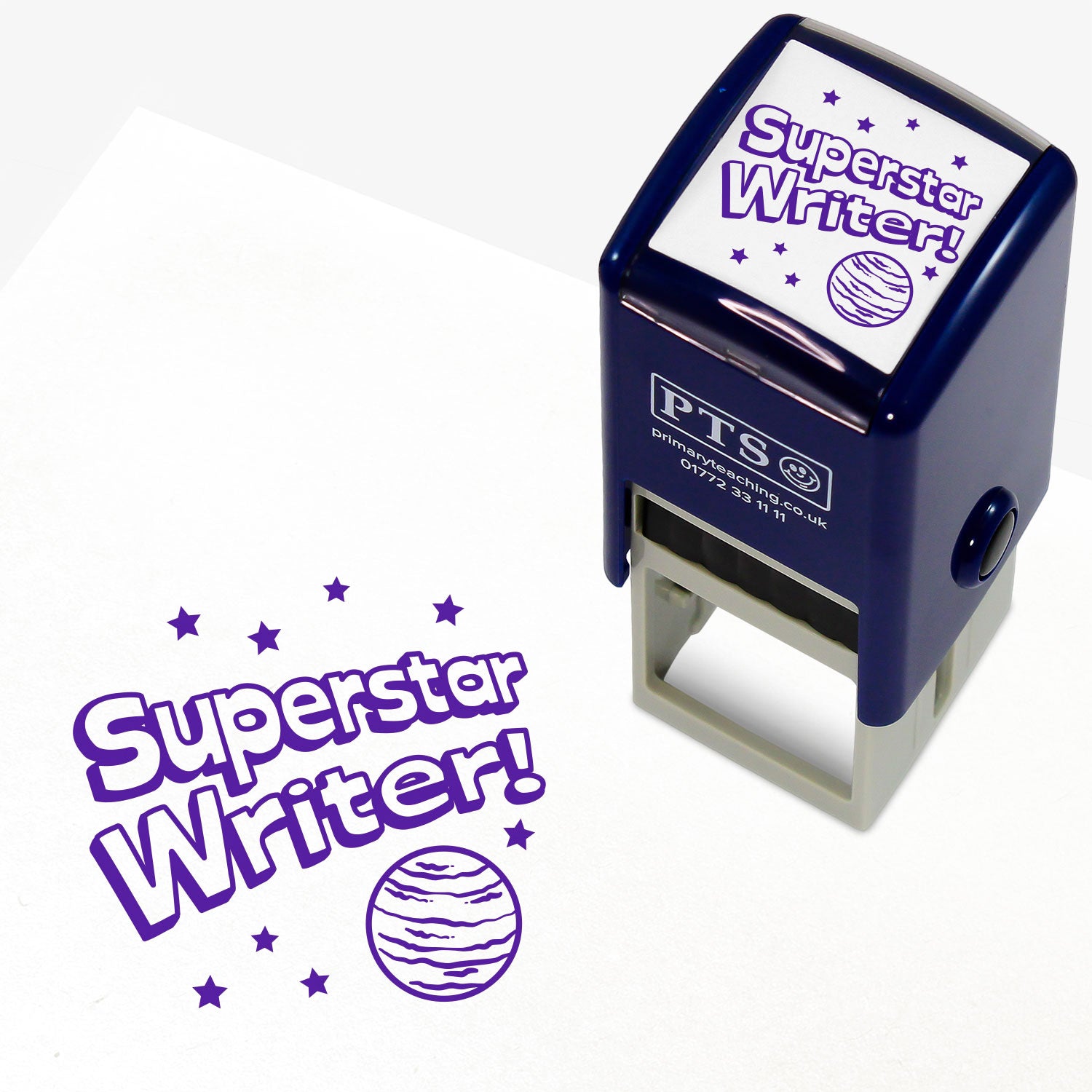 POSTED Self-Inking Stamp - Bold Pink Ink For Mail And Documents
