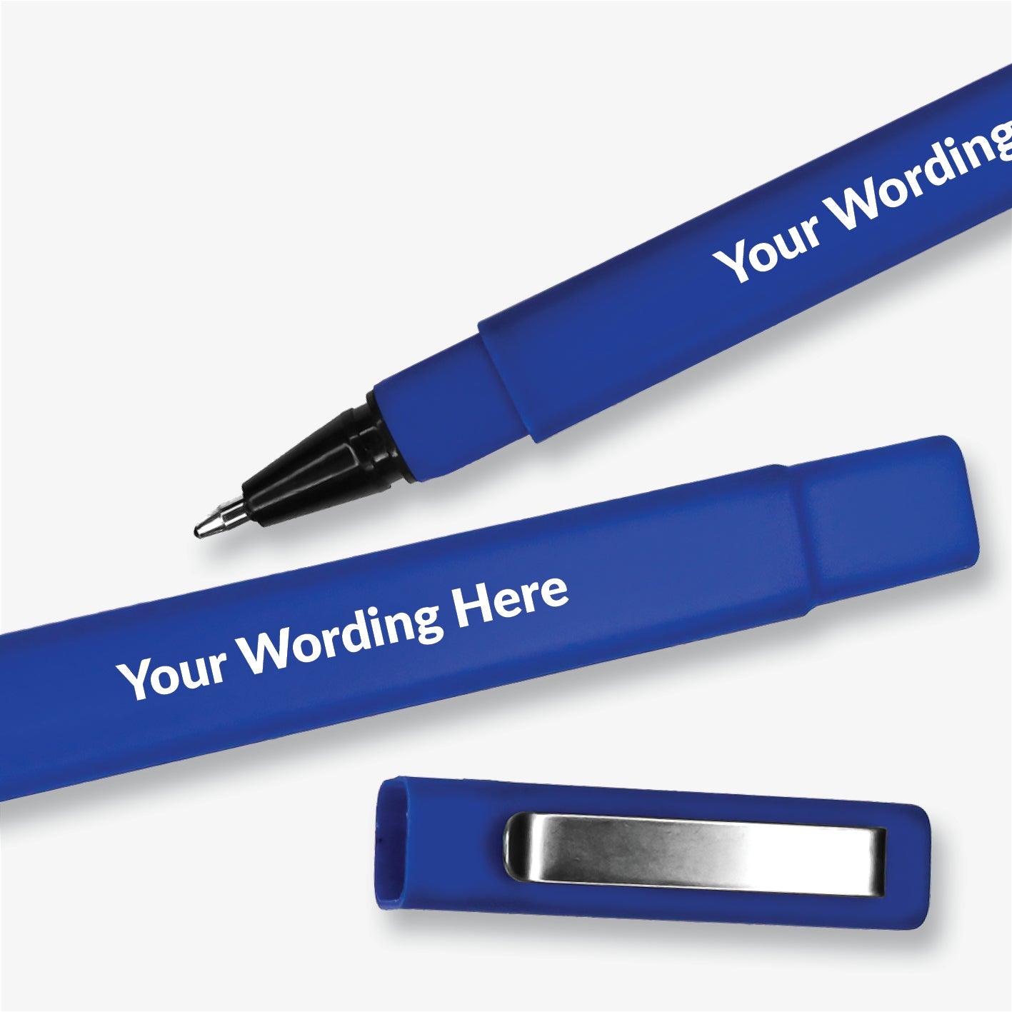 Personalised Pen Blue Black Ink Ball Point Pen