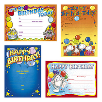 20 Happy Birthday Certificates - A5