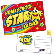 20 Homeschool Star Learner Postcards - A6