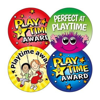 20 Playtime Award Stickers - 32mm