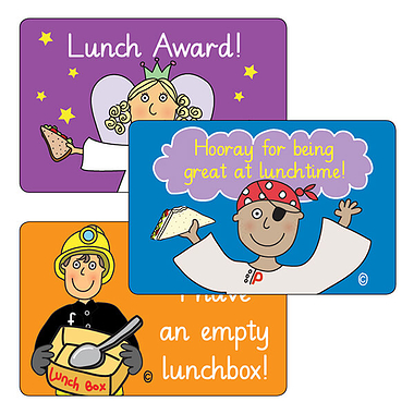 32 Lunchtime Stickers - Pedagogs - 46 x 30mm