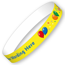 5 Personalised Balloons Wristbands