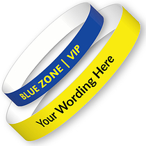 5 Personalised Colour Choice Wristbands