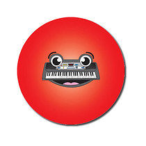 70 Personalised Music Keyboard Stickers - 25mm