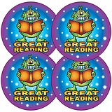 Great Reading Monster Stickers (35 Stickers - 37mm)