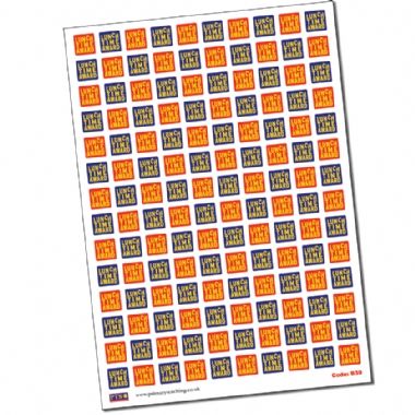 140 Lunchtime Award Colour Stickers - 16mm