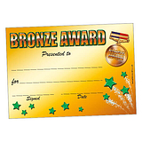 20 Bronze Award Certificate - A5
