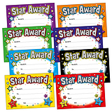 24 Holographic Star Award Certificates - A5