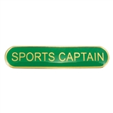 Enamel Sports Captain Bar Badge - Green - 45 x 9mm