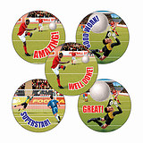 Football Stickers (70 Stickers - 25mm)