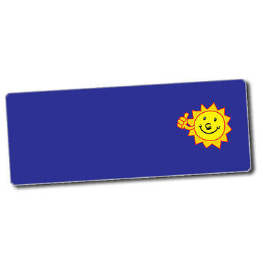 56 Personalised Sun Stickers - 46 x 16mm