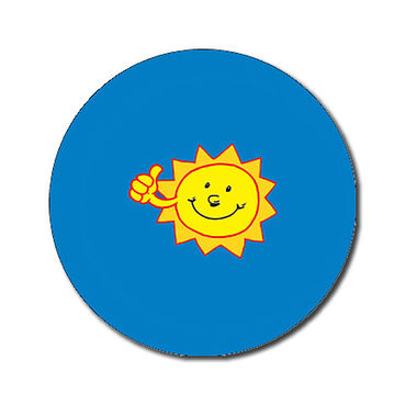 70 Personalised Sun Stickers - 25mm