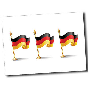 Personalised German Flag Postcard - White - A6