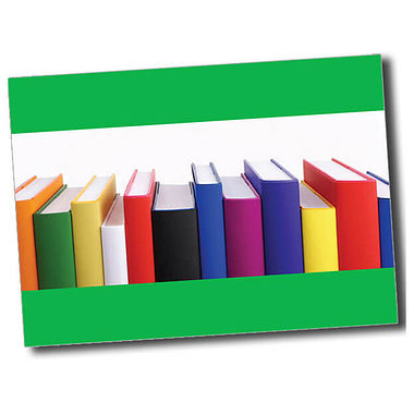 Personalised Books Postcard - Green - A6
