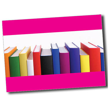 Personalised Books Postcard - Pink - A6