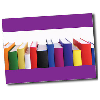 Personalised Books Postcard - Purple - A6