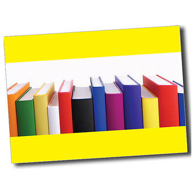 Personalised Books Postcard - Yellow - A6