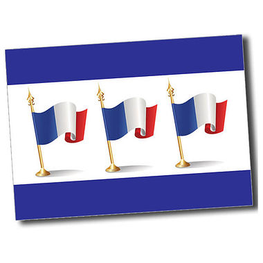 Personalised French Flag Postcard - A6