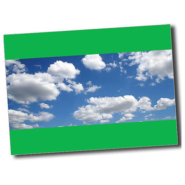 Personalised Blue Sky Postcard - Green - A6
