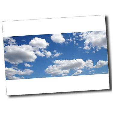 Personalised Blue Sky Postcard - White - A6