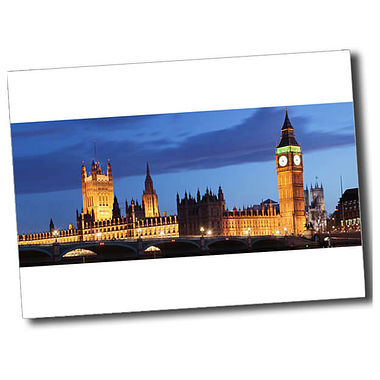 Personalised Parliament Postcard - White - A6