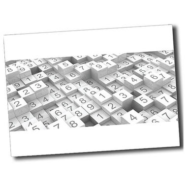 Personalised Numbers Postcard - White - A6