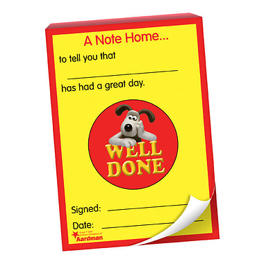 Wallace & Gromit Praisepadz - Well Done Notes Home (60 Pages - A6)