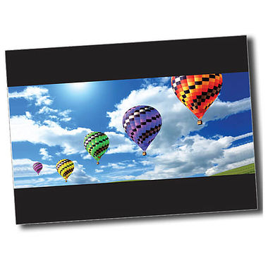Personalised Hot Air Balloon Postcard - Black - A6