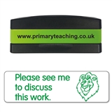Please See Me to Discuss The Work Stakz Stamper - Green - 44 x 13mm
