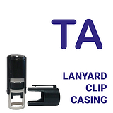 Mini TA Lanyard Stamper - Blue - 10mm