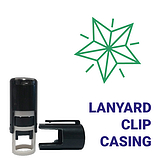Mini Star Lanyard Stamper - Green - 10mm