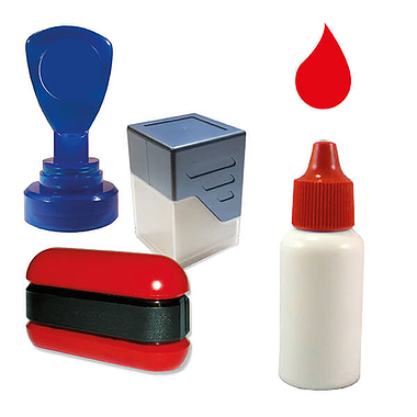 Ink Refill for Pre-Inked Stampers (Red, 10ml)