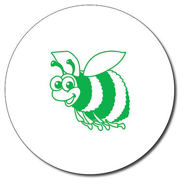 Personalised Bee Stamper - Green - 25mm