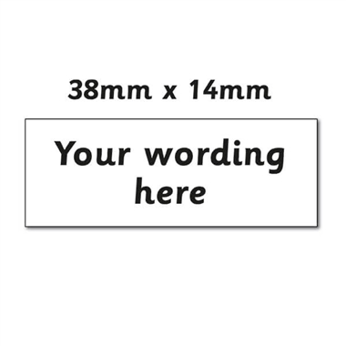 Personalised Design Your Own Stamper - Black - 38 x 14mm