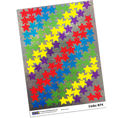 1120 Holographic Star Stickers - 16mm