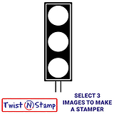 Traffic Light Twist N Stamp Brick - Black