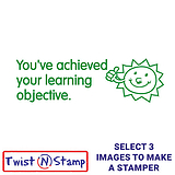 You've Achieved Your Learning Objective Sun Twist N Stamp Brick - Green