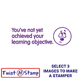 Not Achieved Learning Objective Unsure Twist N Stamp Brick - Purple