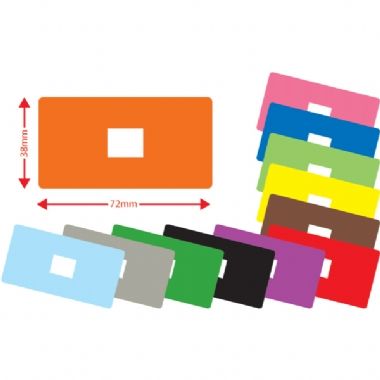 1200 Library Labels - Assorted - 72 x 38mm