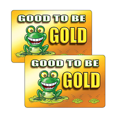 Good To Be Gold Stickers (32 per sheet - 46mm x 30mm)