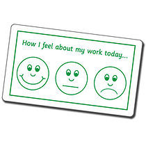 How I Feel About My Work Self Assessment Stamper - Green - 42 x 22mm