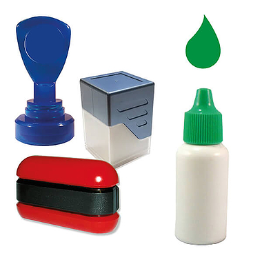 Ink Refill for Pre-Inked Stampers (Green, 10ml)