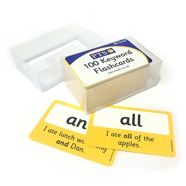 100 High Frequency Words Flash Cards - 86 x 54mm