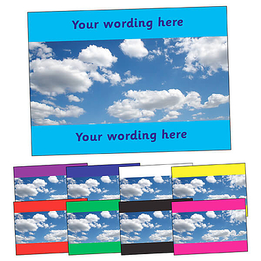 Personalised Blue Sky Postcard - A6