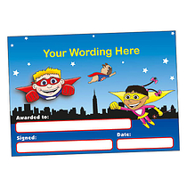 Personalised Superheroes Certificate - A5
