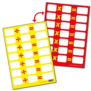 Multiplication & Division Poster - Write N Wipe - A2