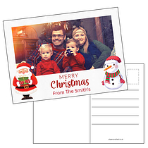 Upload Your Own Photo Father Christmas Postcard - A6