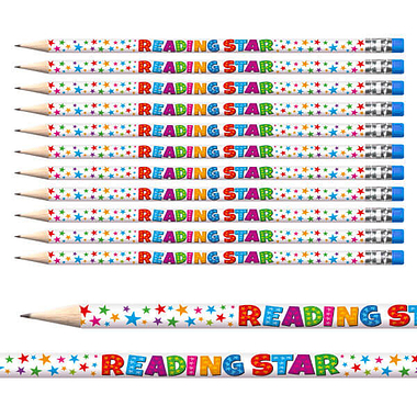 12 Reading Star Pencils